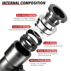 Push To Connect Fittings Elbow For 3 8 Inch Od Pneumatic Air Line Black 10pcs