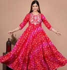 Indian Rytras Dress Kurti Anarkali Embroidery Wedding New Tag Women Sz L Sparkle