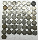 Mixed Date Barber Dime Roll