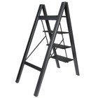 4 Step Ladder Folding Step Stool W  Wide Anti-slip Pedal Aluminum Lightweight