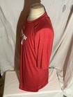 Nba Adidas Red T-shirt Nba Cares Fit Sports Workout Shirt Size Xlt