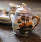 Vintage Porcelain Child s Miniature Doll Tea Set  Lake Scene With Swan