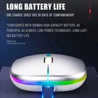 2 4ghz Bluetooth Wireless Optical Mouse Usb Rechargeable Rgb Office Pc Laptop