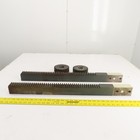 740mm Long X 40mm Wide Flat Pinion Gear Rack Set 544mm Travel W  Gears Set Of 2