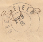 1860s Greenfield  Mass  Grilled 3   Washington Cogwheel-cancel Cover