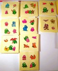          29x Godzilland 1984 Vintage Unused Sticker Sheet Complete Set Mothra Rodan