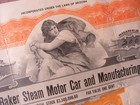 1921 The Baker Steam Motor Car  manufacturing Company Stock Certificate Colorado