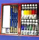 Oil Color Paint Set 20 Piece Master   s Touch Fine Art Studio In A Wooden Case