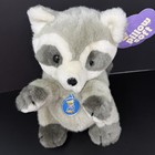 Vintage Dakin Gray Roger Raccoon Plush 1985 With Tags 11  Stuffed Animal 13-1020