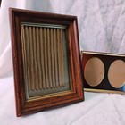 Lot Of 3 Vintage Picture Frames 5x7   3x2 5 Oval Mat Wood Metal Tabletop