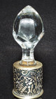 Vintage Clear Glass Bottle   Decanter Glass Knob Stopper