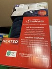 Sunbeam Microplush  Heated Blanket Navy Microplush 12 Heat Settings Twin 62 X 84