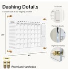 Large Oversize Crystal Clear Acrylic Wall Calendar Dry erase Board 40   x26   