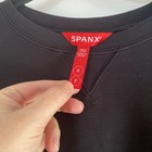 Spanx Woman   s Black Air Essentials Luxe Crew Pullover Top  Sz S  Nwt