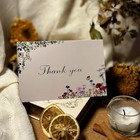 Thank You Cards With Envelopes  4x6 Inch Vintage Flower Blank Notes  Elegant Flo