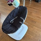 4moms Infant Baby Bouncer Vibrating Chair Seat W  Toy Bar  White black