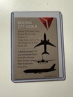 Delta Airlines 2015 B777-200lr Trading Card  36 Boeing