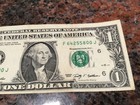 Fancy Serial Number 1 Dollar Bill Error Misaligned Off Center 2009 Ft Worth