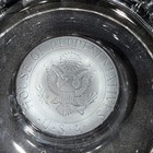 Vintage U s  House Of Representatives Crystal Ashtray Signed Erle Cabell M c  