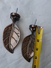 2 Decorative Curtain Rods Leaf Pattern  Finial 