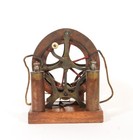 Large 1885 Alfred Apps Vertical Magneto Electric Machine W unusual Friction Drum