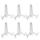 6pcs Decorative Plate Holder Display Stand Easel Picture Frame Pedestal Ornament