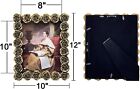 Vintage Picture Frame 8x10 Inch  Antique Ornate Photo Frames With Glass Front  F