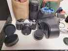 Vintage Canon Ae-1 Program Camera Lot Lens Bag Manual Cleaning Kit Read