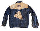 Vintage Major Damage Denim Color Block Hip Hop Jacket 90s Men   s Xl