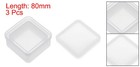 3pcs Jewelry Box Resin Square Silicone Storage Epoxy Container Lid