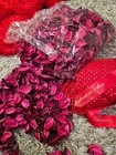Red Dried Flower Petals 17 Oz Bag For Craft  Table Decor  Vase Filler  Wedding