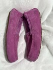 Ugg Ansley Women s Purple Suede Shearling-lined Moccasin Slippers Us 10