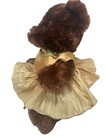 Bears Precise Brown Teddy Bear Plush Dress Gold Outfit W  Purse Stuffed Animal