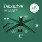 Home Heritage Metal Rotating And Powered Christmas Tree Stand  open Box 