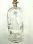 Antique Hydrorochloric  Acid  Hcl Bottle Chemistry Apothecary Glass Bottle