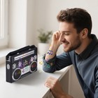 New Portable Retro Am fm sw 3-band Radio With Led Flashlight Bluetooth Boombox