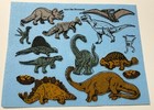 Vintage Dinosaur Play Set - Felt Mats With Dinosaurs