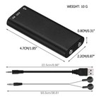 16gb Mini Spy Audio Recorder Voice Activated Office Listening Device 352hrs