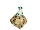 1920s Art Deco Japan Half Doll Pin Cushion Original Polka Dot Dress Antique