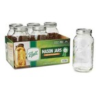 Ball Wide Mouth Half Gal  64oz  Glass Mason Jars With Lids And Bands  6 Count