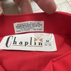 Chaplin Men s Red Formal Tuxedo Shirt M 32 33 Polyester Cotton Long Sleeve
