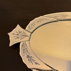 Vintage Venetian Style Beveled Glass Oval Vanity Mirror Tray Scalloped Trim 21   l