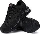 Larnmern Steel Toe Shoes Mens Air Cushion Safety Sneakers Slip Resistant Wide