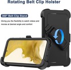 Black For Samsung Galaxy S23 Shockproof Defender Case Cover With Belt Clip