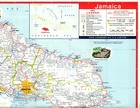 Vintage 1972 Jamaica Road Map     Esso Standard Oil   Tourist Board