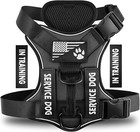 Service Dog Harness  Reflective Dog Vest Harness With 5 Pcs Patches All Size New