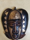 Vintage Wood Mask Carved Head African Bacota Reliquary Guardian 13     7 5  Gabon