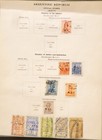 Argentina 1880 - 1918 Bob Official War - Finance - Interior Collection Page Lot