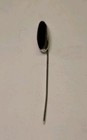 Victorian Beau Sterling Silver Black Onyx Stick Pin Hat Pin Lapel Pin Vintage
