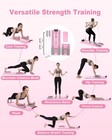 Pilates Board   5 Resistance Bands  Core   Ab Trainer For Women pink